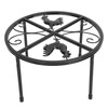 Chicken Feeder Metal Stand Indoor Outdoor Iron Flower Pot Holder