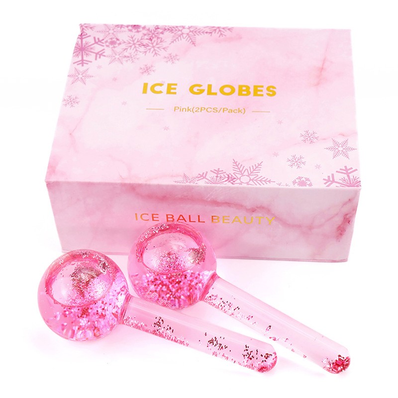 2 Pcs Ice Roller Facial Ice Globes Cooling Face Ice