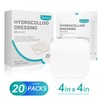 Dimora 20 Pack Hydrocolloid Wound Dressing, Ultra Thin 4" x