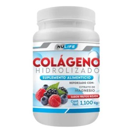 Colágeno Hidrolizado Vitamina Magnesio Nulife Sabor Frutos Rojos