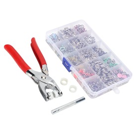 Kit de Sujetadores a Presión, 804 Piezas de Herramientas de Alicates de Presión Manual de 9,5 Mm con 10 Colores para Ropa de bebé de Algodón, Zapatos, Manualidades de Bricolaje
