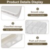 Marjoramy Double Layer Cable Storage Box, Transparent Cable Organiser Box