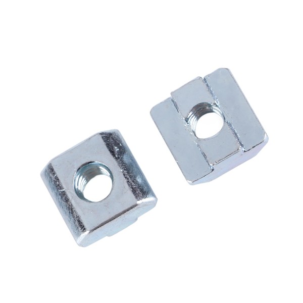 Pack of 20 T Nut T-Slot Nuts, Galvanised Carbon Steel