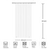 YISURE RV Camper Shower Curtain Liner 40x84'', Small Stall Peva