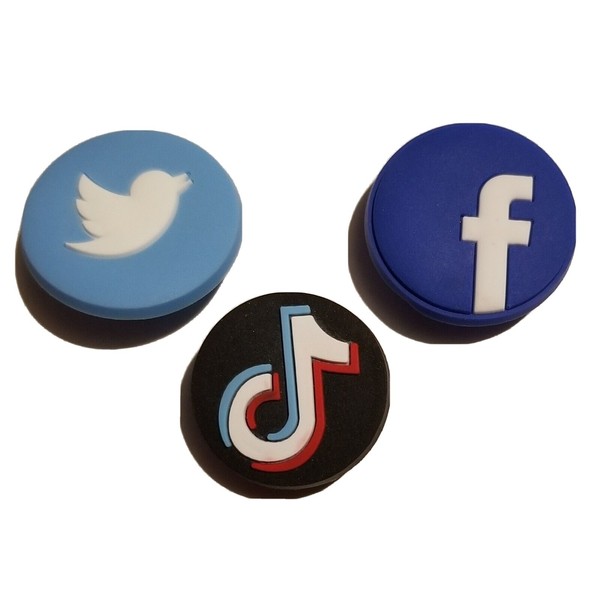 Unbranded Social Media! 3PC Shoe Charm Set! NEW! For Shoes,