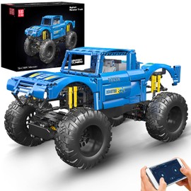 Mould King 18039 Race Car Toy for Kids - Build Your Own Monster Truck, Model Building Kit for Kids Who Love Monster Truck Toys, STEM Learning Toy to Explore Mechanical Principles (1454+PCS)