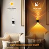 JandCase Night Light, Candle Amber Night Lights Plug into Wall,
