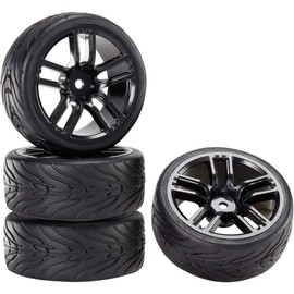 Reely 1:10 Street Model Complete Wheels Devil GT Black Pack of 4