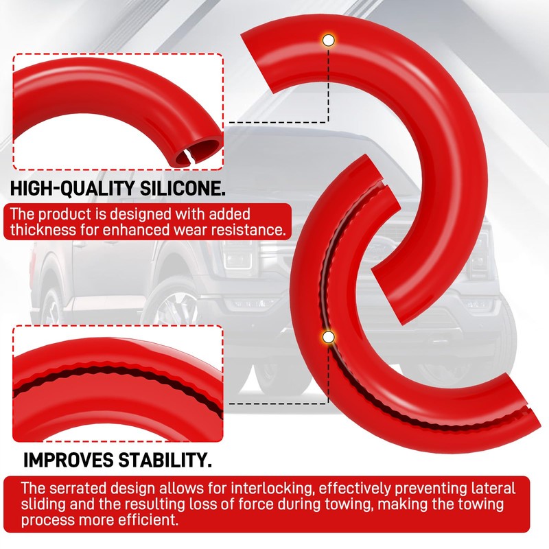 2-Pack Tow Hook Covers for Ford F150 (2004-2025) & Bronco