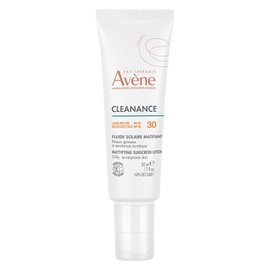 Eau Thermale Avene Cleanance Mattifying Sunscreen Lotion SPF 30, Daily Face Moisturizer Sun Protection, 40 ml