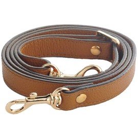 SeptCity Grain Leather Adjustable Shoulder Straps -1.8 CM Width(20 Color)(Brown)