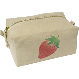 'Strawberry' Canvas Wash Bag/Makeup Case (CS00035452)