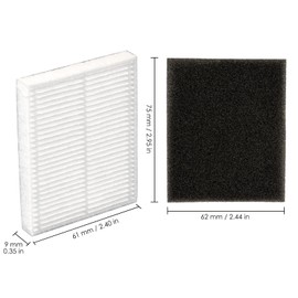 (3 Pack) L60/ L50 HEPA Filters and Foam Filters Compatible With Eufy L60/ L50/ L60 SES/ L50 SES Vacuum Cleaner L60 L50 L60 SES L50 SES, Filter Kit, Replacement Parts 3 Filters, Filters Accessories Kit