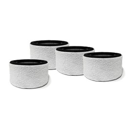 Nispira 3-in-1 True HEPA Carbon Filter Replacement Compatible with Crane Air Purifier EE-5067, 4 Packs