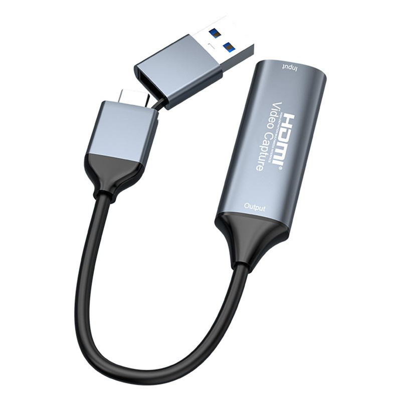 WENZIYAXU HDMI Video Capture Card, 4K 30Hz Input, 2-in-1 USB-A