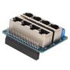 GPIO Breakout Board Professional 8 RJ45 Ports 40 Pin Power