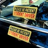 Stickios Student Driver Stickers - Removable Non-Magnetic Vinyl Decal Signs