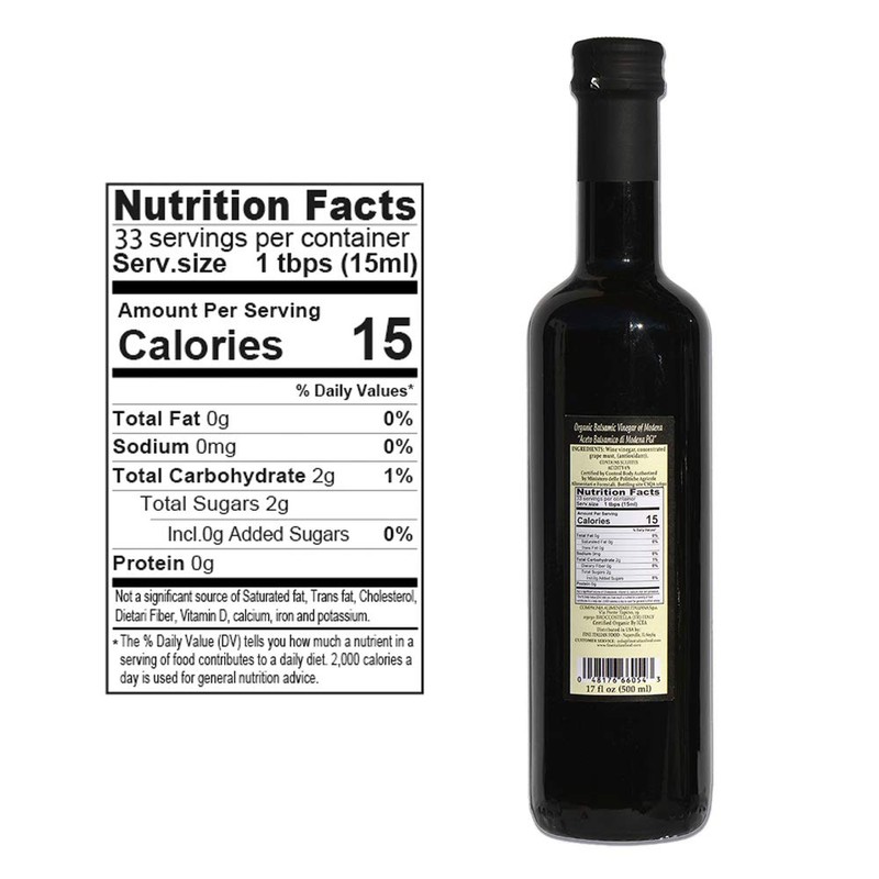 Organic Balsamic Vinegar of Modena 17 oz (Pack of 2)