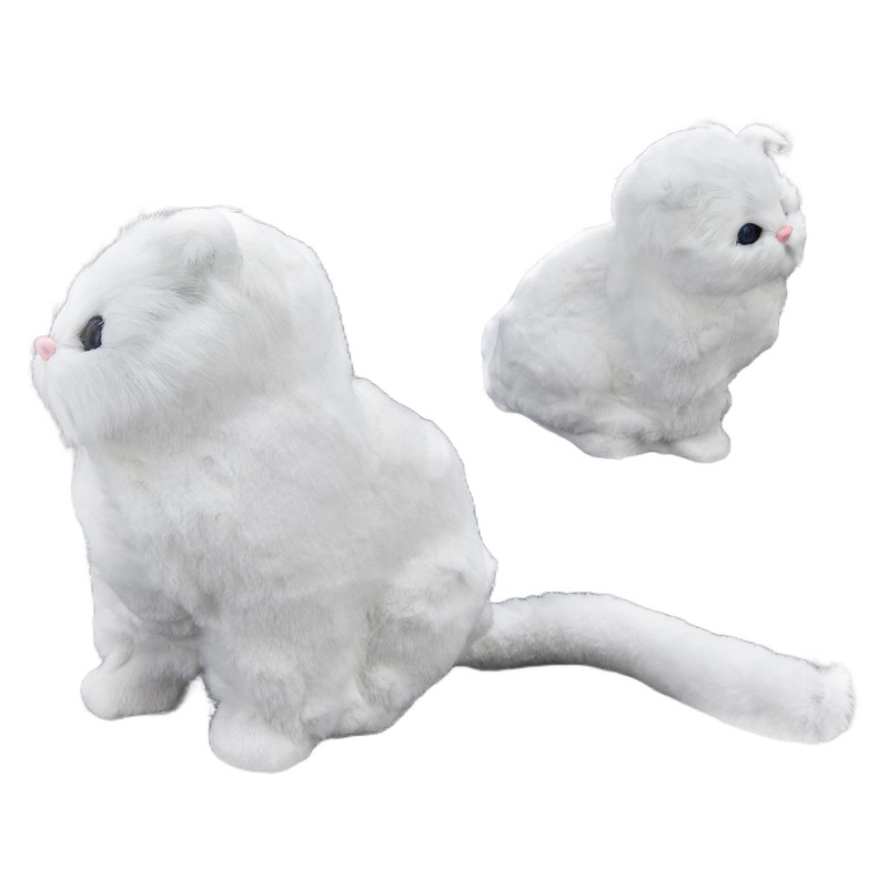 Simulation Cat Soft Plush Toy Ornament for Children Birthday Festival