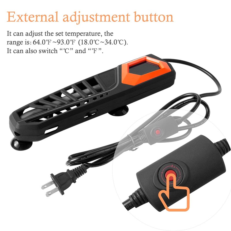 HITOP 800W Titanium Aquarium Heater - with External Controller Submersible