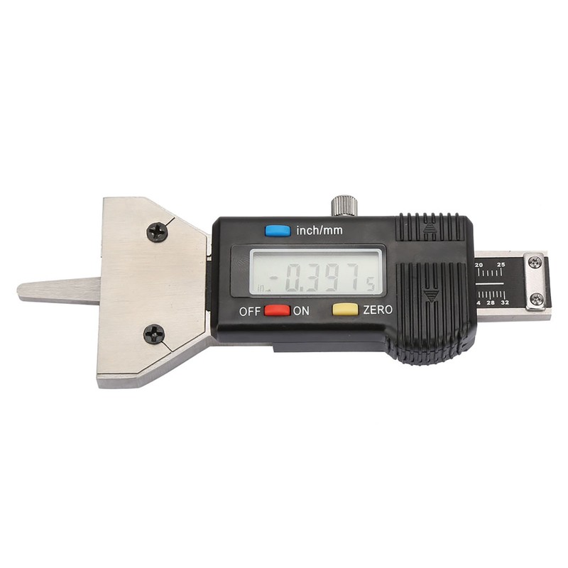 Tire Detection 0‑25mm LCD Digital Tire Depth Gauge 0.01mm Tread
