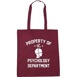 Hippowarehouse Property Of The Psychology Department Tote Shopping Gym Beach Bag 42cm x38cm, 10 litres