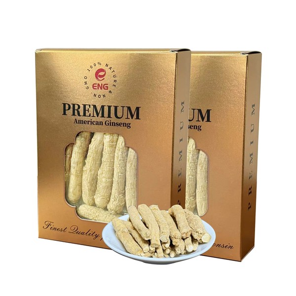 ENG Wisconsin American Medium Ginseng Root – 4oz/Box – Premium