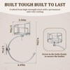 Zylbb Modern Hand Towel Holder with Candle Holder for Wall,