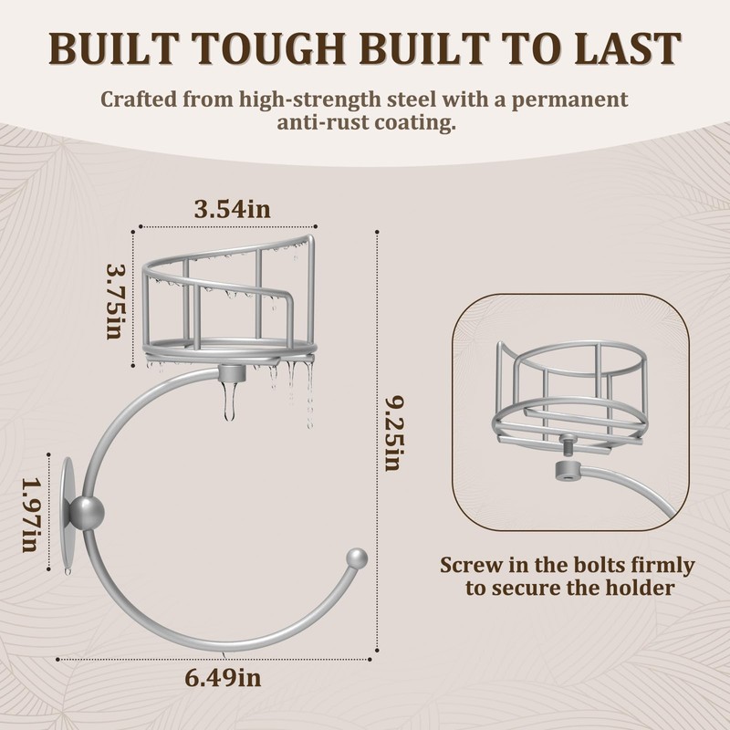 Zylbb Modern Hand Towel Holder with Candle Holder for Wall,