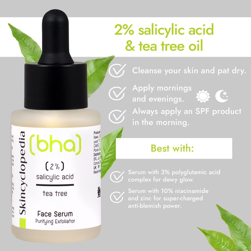 Skincyclopedia - BHA Peeling Serum with 2% Salicylic Acid, Zinc