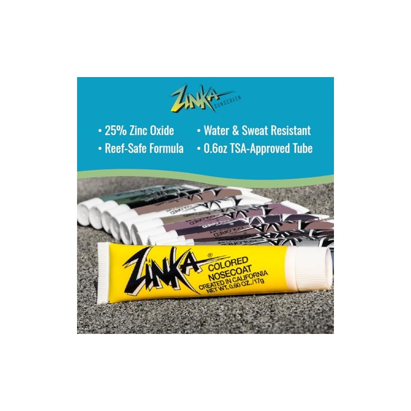 Zinka Nosecoat Sunscreen Yellow, One Size