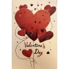 Valentine’s Day Heart Balloons #4804 Ephemera Postcard Card Journal Scrapbook