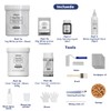 NADAMOO White Marble Countertop Paint Kit for Kitchen Bathroom, Counter