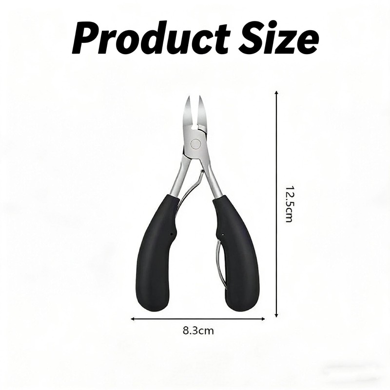 AYZDJ Professional Stainless Steel Ingrown Toenail Clippers - Curved Tip