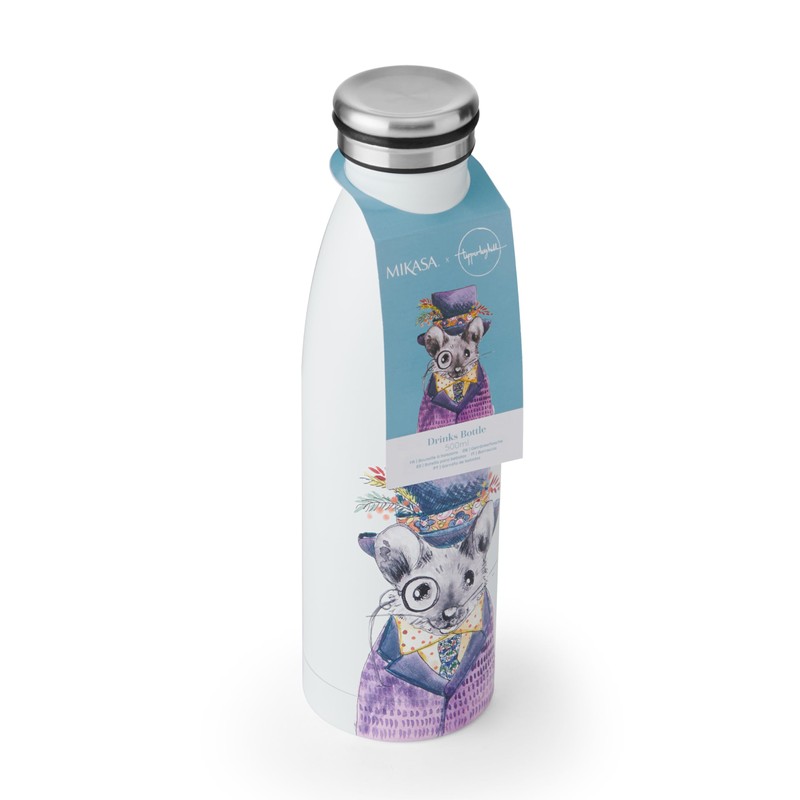 Mikasa Tipperleyhill Double-Walled Stainless Steel Bottle, 500 ml Vacuum Insulated