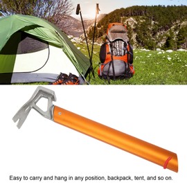 Topyond Camping Hammer, Lightweight Multi-Functional Tent Stake Hammer, High Carbon Steel Tent Stake Hammer, Built in Bottle Opener(Orange)