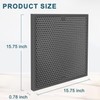 3pcs Carbon Filter Replacement Compatible with Vevor Air Scrubber ZHP2301-550/