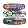 Interlifestyle Waikiki Beach Surfriders Hawaii Island Surfboard 60 cm Pack of 3