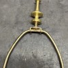 Lamp Solid Brass Unfinished Mcm Lamp Finial With A 1/8-27