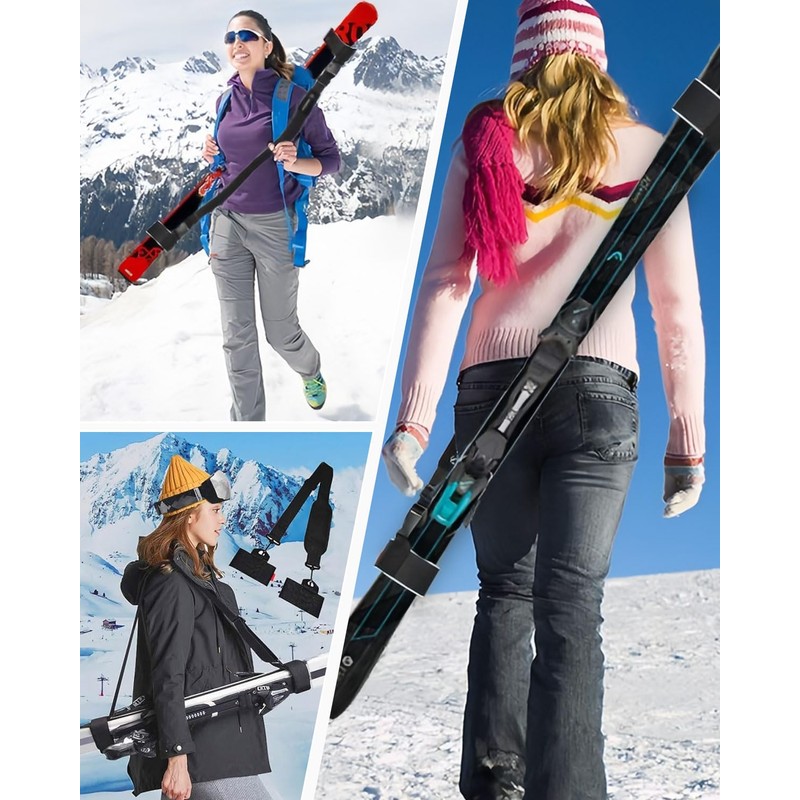 TPZORJX Ski Carry Strap, Ski Accessories, Ski Storage, Carry Strap