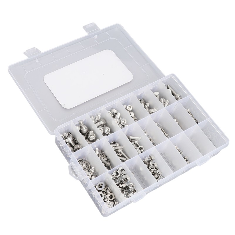 520Pcs Bolts Nuts Assortment Kit Metric M3 M4 M5 M6