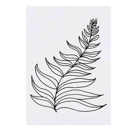 'Fern Leaf' Temporary Tattoo - Water Resistant, Skin-Safe, Non-Toxic Transfer (TO00023159)