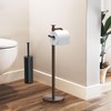 Gatco 1435C Freestanding Toilet Paper Holder, 23.68” H, Chrome |