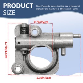 Zreneyfex C022000000 Auto Oiler Assembly Oil Pump, Replacement for Echo CS-330MX4 CS-330T CS-360T CS-370 CS-370F CS-400 CS-400F, Replaces V652000010 P021001980