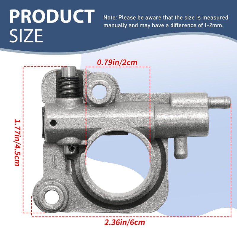 Zreneyfex C022000000 Auto Oiler Assembly Oil Pump, Replacement for Echo