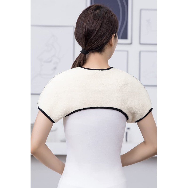 Winter Thermal Fleece Lining Shoulder Warmer Elderly Men Women Wearable