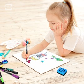 SCRIBBLEDO 2 Pack Small White Board Dry Erase Mini Whiteboard 9x12 Inch Small Dry Erase Board Marker Board Dry Erase Lapboards Handheld Personal White Boards for Students Small Whiteboard