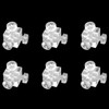 TAODAN 12PCS Square Fixing Block 10mm with 3 Screws Each