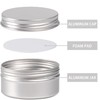 24 Pack 4oz Screw Top Aluminum Tin Jars with Screw