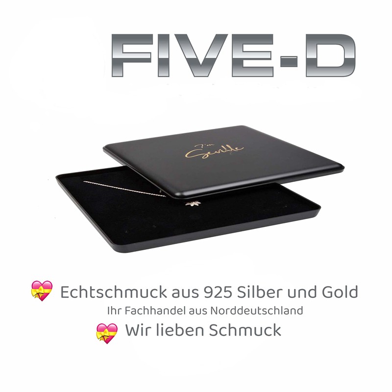 FIVE-D Children's Rainbow Earrings 925 Sterling Silver in Jewellery Case,